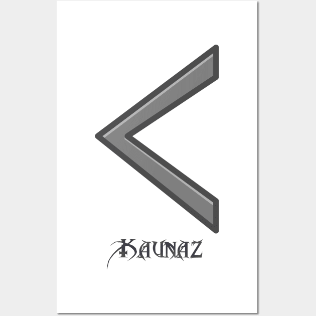 Kaunaz Rune Wall Art by GodiLimeg